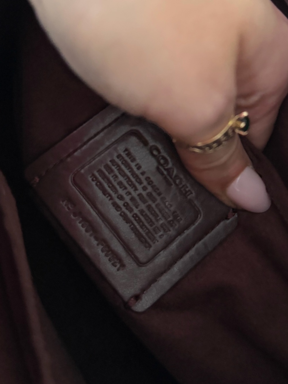 Coach Zoe Art Deco Quilted Satchel - Like New - Picture 5 of 7
